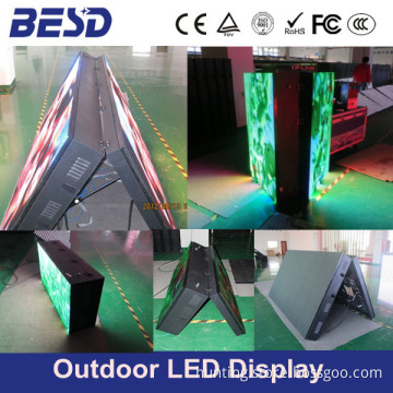 shenzhen direct factory large outdoor fixed installation advertising full color led billboard/ double sides led sign